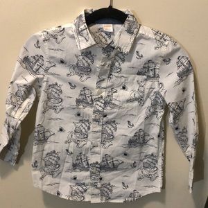 Gymboree long sleeve small kids button up 5- 6